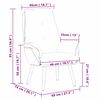 vidaXL atpūtas krēsls Bēša 61 x 78 x 98 cm Šerpa Audums