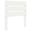 vidaXL Gultas rāmis Balts 75 x 190 cm Ciets priedes koks