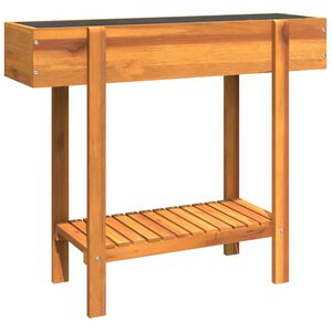 vidaXL paaugstināta puķu kaste, 90x30x75 cm, akācijas masīvkoks