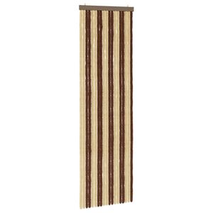 vidaXL Kukaiņu aizkars no &scaron;enila Brūna un bē&scaron;a 56 x 185 cm 100% PP