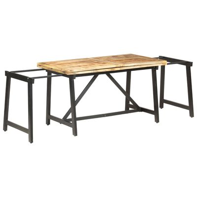 vidaXL izvelkams virtuves galds, 280x80x75 cm, mango masīvkoks