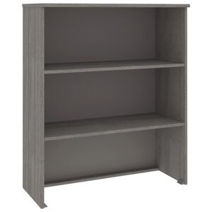 vidaXL skapja aug&scaron;daļa HAMAR, pelēka, 85x35x100 cm, priedes masīvkoks
