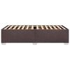 vidaXL gultas rāmis bez matrača, tum&scaron;i brūns, 80x200 cm, audums