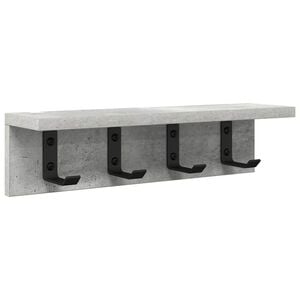 vidaXL Sienas pakaramais Pie sienas Betona pelēks 40 x 10,5 x 10,5 cm