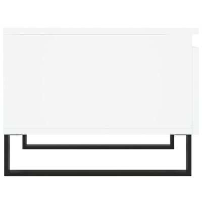 vidaXL kafijas galdiņš, balts, 50x46x35 cm, inženierijas koks