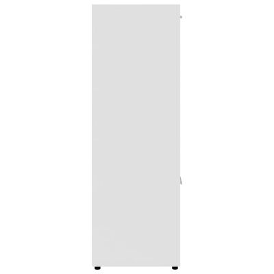 vidaXL grāmatu plaukts, balts, 90x30x90 cm, skaidu plāksne