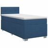 vidaXL Kontinentālā gulta ar matraci Zila 80 x 200 cm Audums
