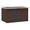 vidaXL Uzglabā&scaron;anas kastes Cinkota tērauda 149 x 99 x 93 cm Brūna