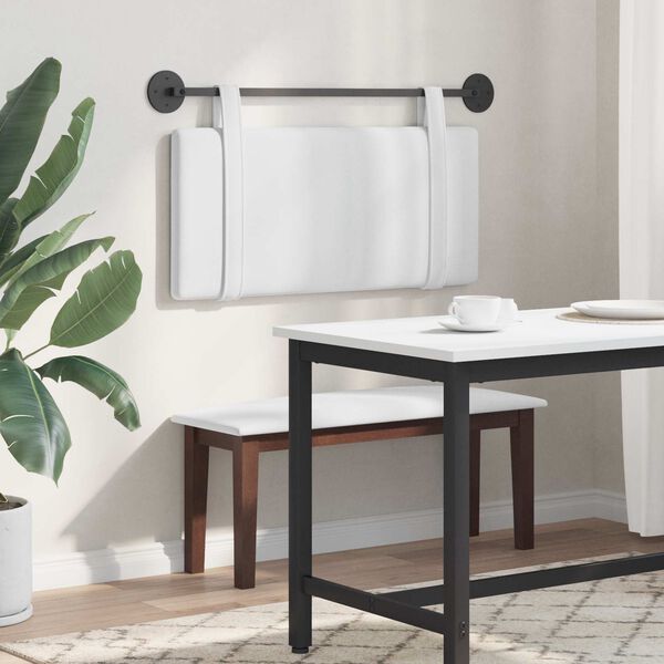 vidaXL Karājo&scaron;s galvgalis Vienkrāsains Balts 100 x 55 x 5 cm audums