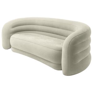 INTEX Kārtejais dīvāns INTEX Pelēka 229 x 109 x 81 cm PVC un Viskoze