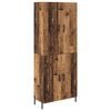 vidaXL Augstais skapītis Vecs koks 69,5 x 34 x 180 cm