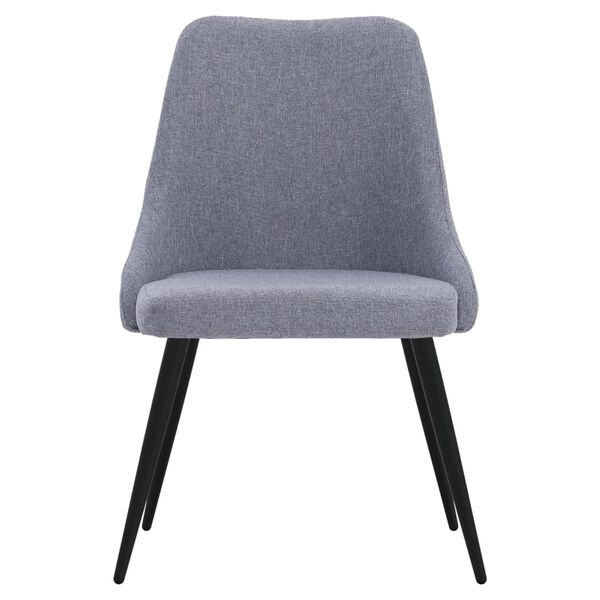 vidaXL virtuves krēsli, 2 gab., gai&scaron;i pelēks audums