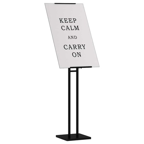 vidaXL Izstāžu stendi Melns 26,5 x 26,5 x 150 cm Tērauds