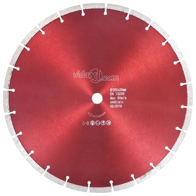 vidaXL dimanta griešanas disks, tērauds, 350 mm