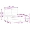 vidaXL Gulta ar uzglabā&scaron;anas vietu un matraci Zila 180 x 200 cm