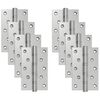 vidaXL Eņģe 8 gab. 130 x 75 x 13 mm Sudraba Tērauds