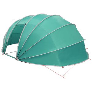 vidaXL Baseina telts kupola 538 x 440 x 204 cm Jūras zaļa