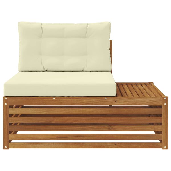 vidaXL Āra gals dīvāns Dabiska 115 x 83 x 73 cm Cietā akācijas koks