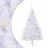 vidaXL Mākslīgā Ziemassvētku eglīte Balts 150 cm PVC un tērauds