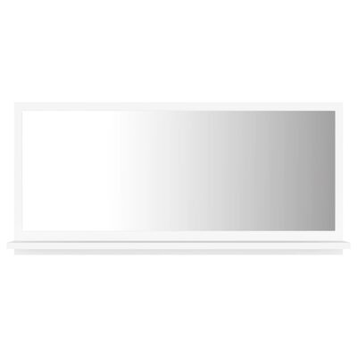 vidaXL vannasistabas spogulis, balts, 80x10,5x37 cm, skaidu plāksne