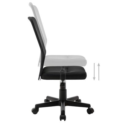 vidaXL biroja krēsls, 44x52x100 cm, melns, tīklveida audums