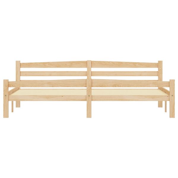 vidaXL gultas rāmis ar 4 atvilktnēm, priedes masīvkoks, 200x200 cm