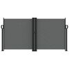 vidaXL izvelkams sānu aizslietnis, antracītpelēks, 120x1000 cm