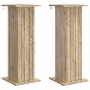 vidaXL Augu statīvs 2 gab. Sonomas ozols 30,5 x 30 x 80,5 cm