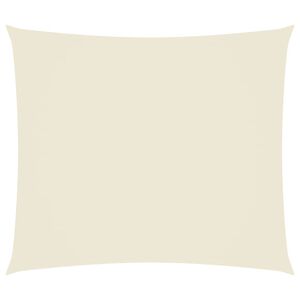 vidaXL saulessargs, taisnstūra, 2x2,5 m, krēmkrāsas oksforda audums