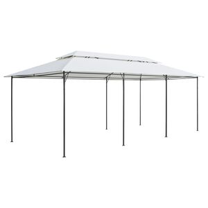vidaXL dārza nojume, 600x298x270 cm, balta, 180g/m&sup2;