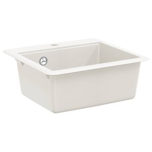 vidaXL Izlietne Balts 470 x 440 mm Granīts