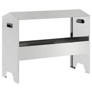 vidaXL Lauksaimniecības baro&scaron;anas caurule Sudraba 79 x 35 x 62 cm