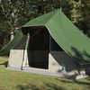 vidaXL Tipi telts ar jumtu Zaļa 364 x 281 x 257 cm tafta