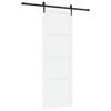 vidaXL Slīdo&scaron;ās durvis ORKDAL Balta un melna 83 x 232 cm