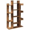 vidaXL grāmatu skapis Old Wood 86x25,5x140 cm Engineered Wood