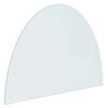 vidaXL Kamīna stikla plāksne Caurspīdīgs 800 x 600 mm Stikls
