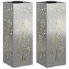 vidaXL Saules LED ceļa gaisma 2 gab. Silti balts 18 x 18 x 50 cm