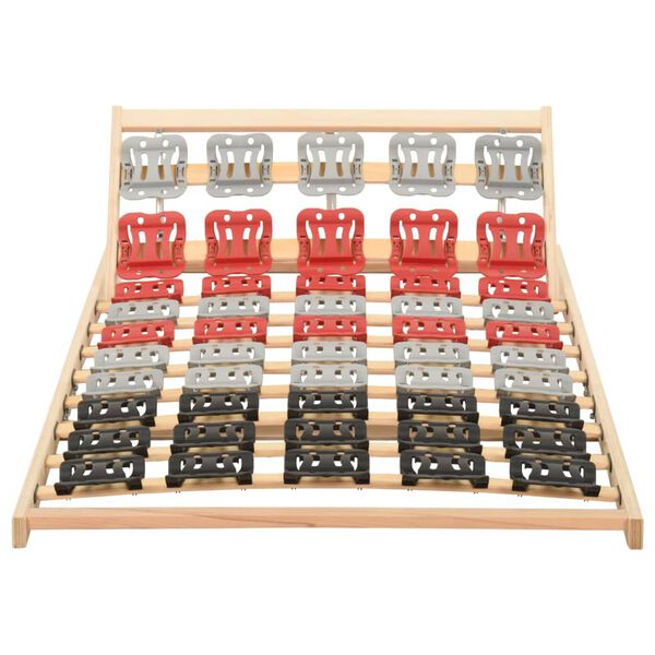 vidaXL gultas redeles, 12 līstītes, regulējams galvgalis, 90x200 cm