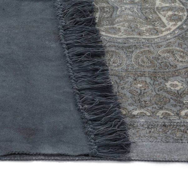 vidaXL paklājs ar rakstu, 160x230 cm, kokvilna, pelēks