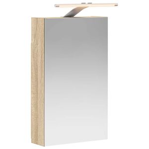 vidaXL Vannas istabas spoguļu skapis Sonoma ozols 30 x 10,5 x 50 cm