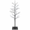 vidaXL Mikro bērza Ziemassvētku eglīte Melns 120 cm Tērauds 279 LED