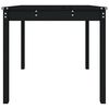 vidaXL dārza galds, melns, 82,5x82,5x76 cm, priedes masīvkoks