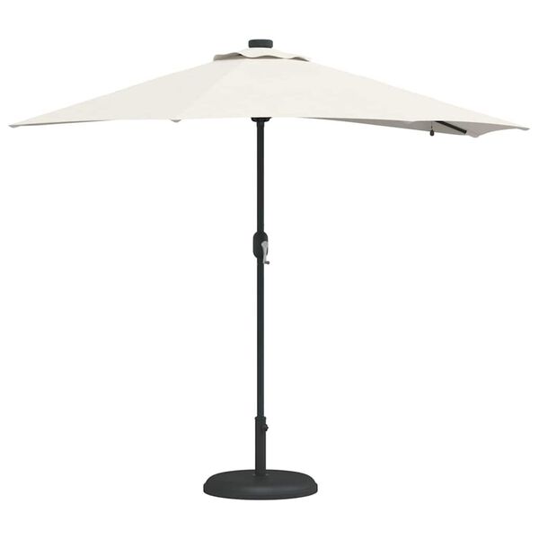 vidaXL Dārza parasols Smil&scaron;u 294 x 150 x 223 cm Poliesters un tērauds