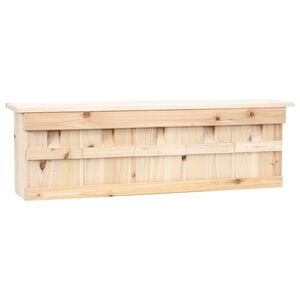 vidaXL zvirbuļu māja ar 5 nodalījumiem, 68x15x21 cm, egles koks