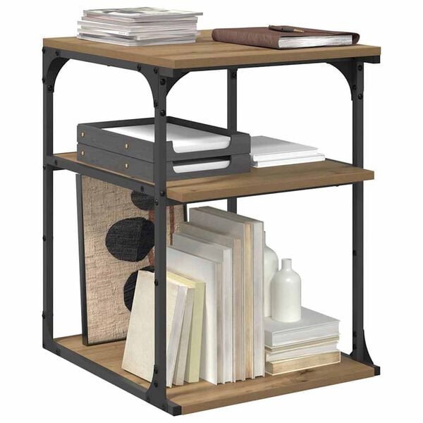 vidaXL Printera statīvs Artisānā ozols 43 x 48 x 64 cm