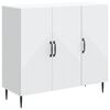 vidaXL Puse Balts 89 x 34,5 x 80 cm Inženierijas koks