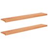 vidaXL Logu palodzes 2 gab. Lakas 140 x 25 x 2 cm Cietais gobu koks