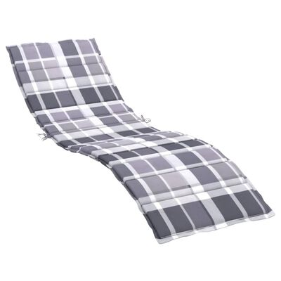 vidaXL sauļošanās krēsla matracis, 200x50x3 cm, audums, četrstūri