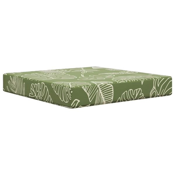 vidaXL Āra dīvāna spilvens 3 pcs Lapu dizains Poliesters