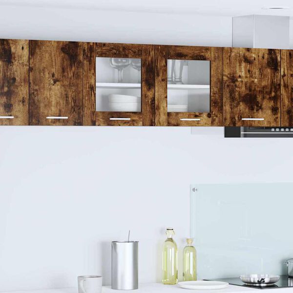 vidaXL Piekarams skapītis Kūpināts ozols un balts 80 x 31 x 40 cm